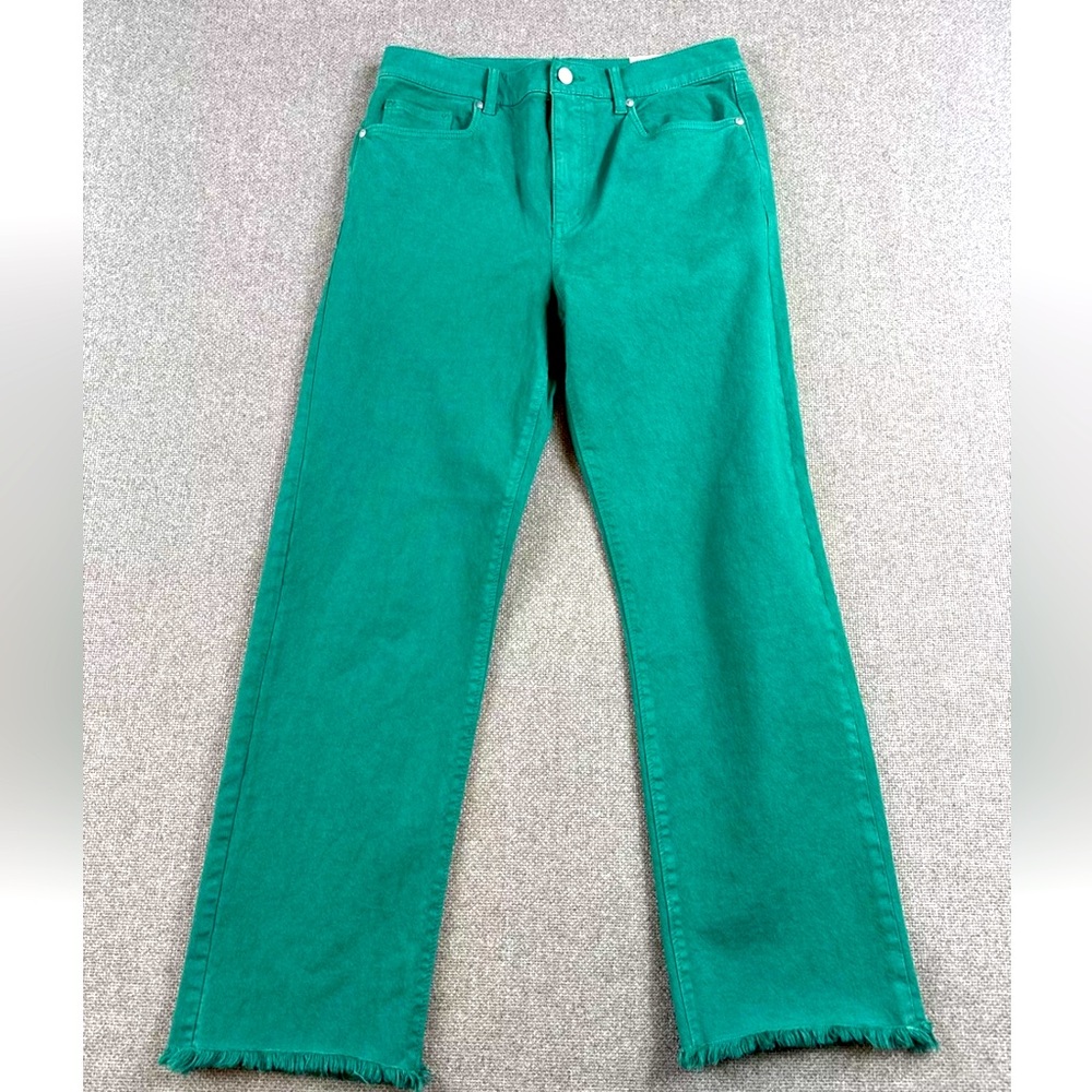 LOFT Jeans The Straight Crop Denim High Rise